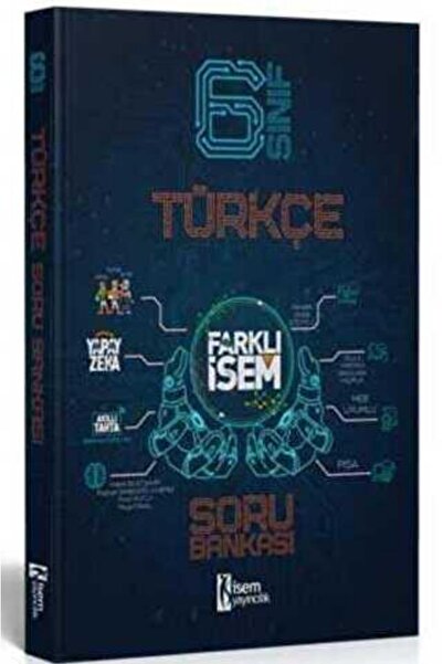 İsem Yayıncılık İSEM Yayıncılık İsem 2023 6. Sınıf Farklı İsem Türkçe Soru Ba...