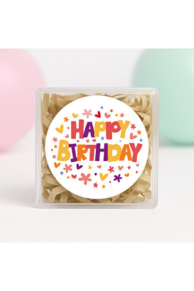 repro design Rođendanska tema - 4 cm okrugla samolepljiva nalepnica, 24 komad...