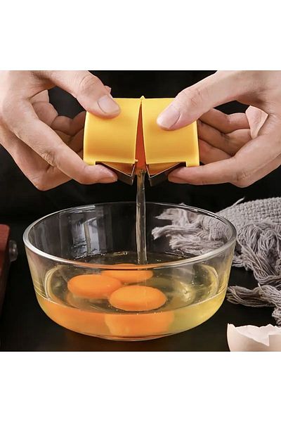 Qerhome Practical Eggshell Breaker, Boiled Eggshell Breaker, Egg Yolk Separator
