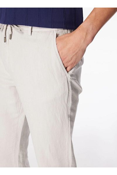 GMG FIRENZE Gray Men's Regular Fit Gmg Brake Elastic Waist Trousers - Gu24Mss01013