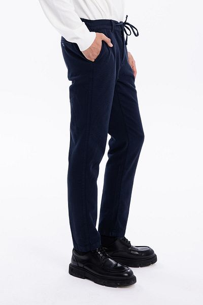GMG FIRENZE Gmg Fırenze Regular Waist Regular Leg Navy Blue Men's Trousers Gu24Mfw01014