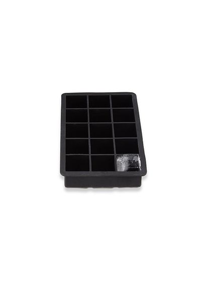 Relaxdays Silicone ice cube mold, Relaxdays, black, for 15 cubes, 3.5 cm