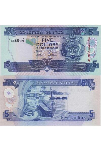 Banknoting SOLOMON ADALARI 5 DOLAR 2011 ÇİL KONDİSYON.