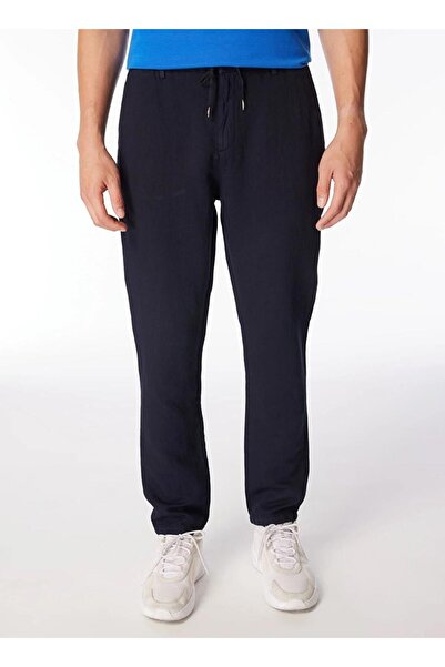 GMG FIRENZE Ανδρικό παντελόνι Navy Blue Gmg Firenze - Ελαστική μέση, στενό πό...