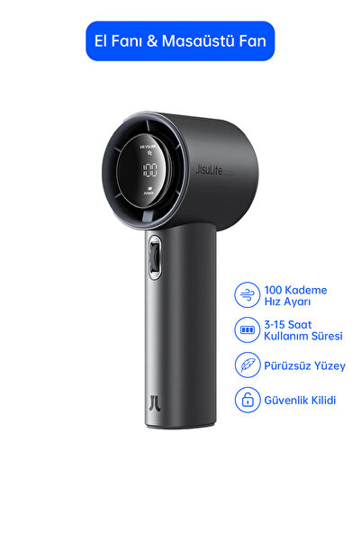 JISULIFE Handheld Fan Pro1 S Taşınabilir Akıllı El Fanı 5000mah