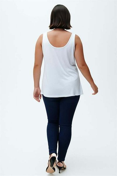 COTENCONCEPT Tricou cu bretele groase din bumbac, linie A, mărime mare
