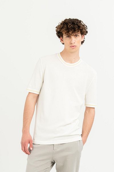 GMG FIRENZE Ecru Men's Sweater - Gmg Fırenze, Crew Neck, Regular Fit GU24MSS04004