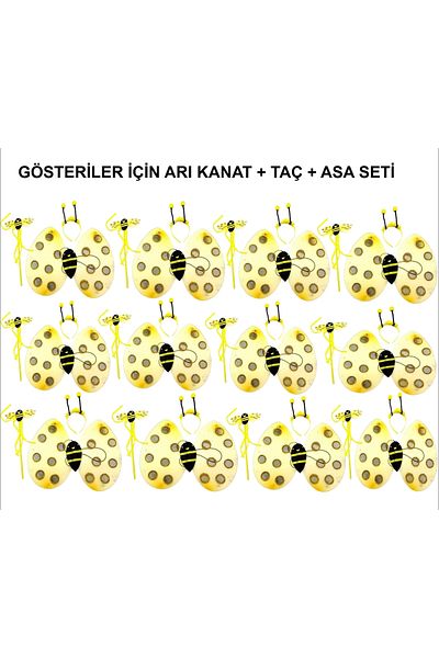 PRATİKOBA Set of 1239 Bee Wings for School Shows - Event Wings