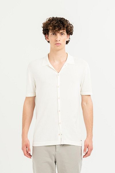 GMG FIRENZE Ecru Men's Shirt - Gmg Fırenze, Apache Collar, Regular Fit GU24MSS02001