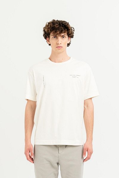 GMG FIRENZE Crew Neck Printed 100% Cotton Oversize Men's T-Shirt
