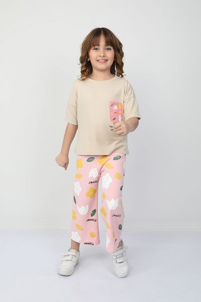 e-çocuk Girl's Top and Bottom Set 2543