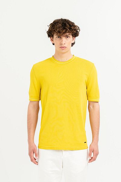 GMG FIRENZE Yellow Men's Sweater - Gmg Fırenze, Crew Neck, Regular Fit Gu24Mss04004