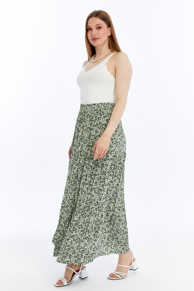 MA ananas Спідниця з бавовняної віскози з квітковим візерунком