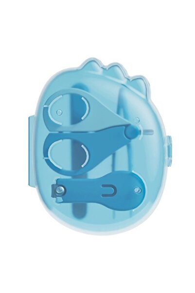 Flippy 4in1 Nail Care Set for Babies, Flippy, Transparent Dinosaur Storage Bo...