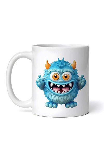 OEM Cană albă personalizată, Puffy Monster, INOVATIX®. 330ml