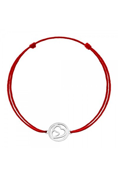 Crocodileskids Bratara Snur Reglabil, Argint 925, Inimi in Cerc, Leski Silver...