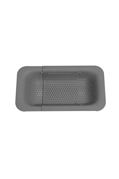 Flippy Sink Draining Basket for Kitchen, Flippy, Plastic, Telescopic, 36x20x5 cm, Gray