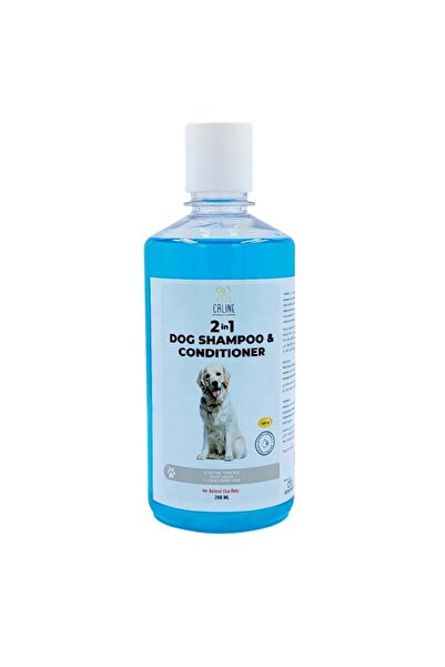 Caline شامبو وبلسم للكلاب ٢ في ١ - عناية شاملة بالفرو، زجاجة ٥٠٠ مل