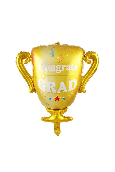 Teo Balon din Folie Metalizata, , Figurina Cupa, Tema Absolvire, 65x72cm, Amb...