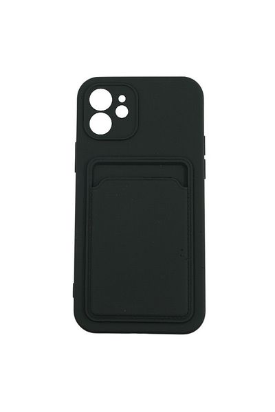 OEM Protective Case With Card Holder Compatible With Apple Iphone 12 Pro Max Black