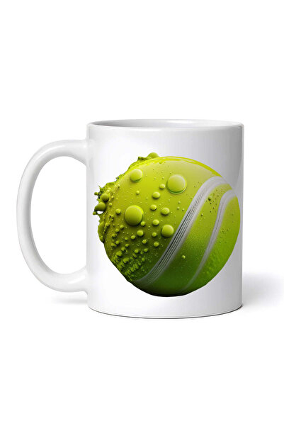 OEM Cană albă personalizată, Minge de tenis, INOVATIX®. 330ml