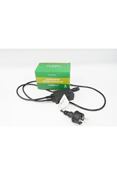 Flippy Power supply for illuminated hose, lasts up to 50 m, Flippy, 8 light modes, black cable