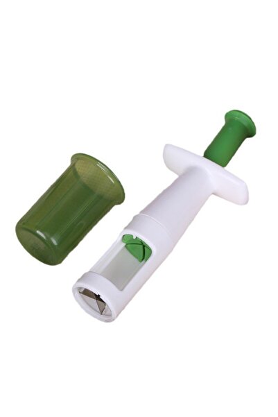 Flippy Slicer Knife for Small Fruits & Vegetables, Cherry Tomato & Olive Slicer, 18 x 6.5 cm, Green