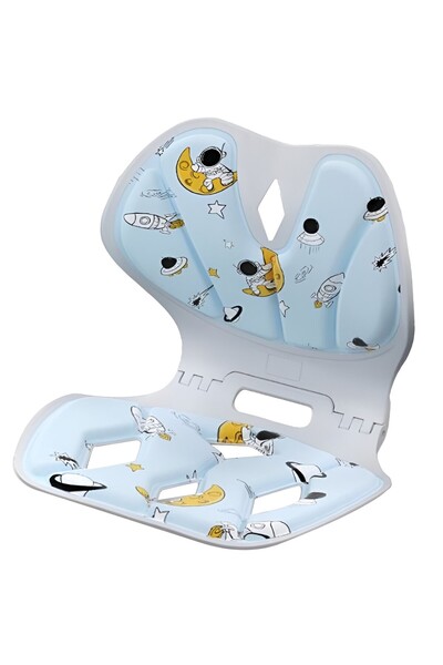 Flippy Seat Support Posture Corrector, Portable Foldable Ergonomic, Size L, Blue (Rocket)