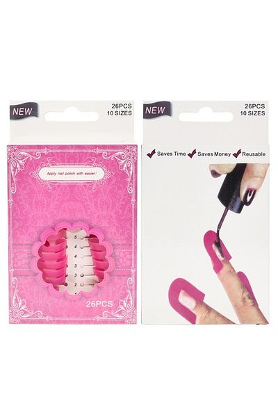 FONIX Set 26 Reusable Nail Templates for Clean Manicure