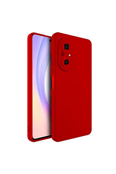 Huawei Case for NOVA 9 SE, Flippy Liquid Silicone, Microfiber Interior, Shock Protection, Red