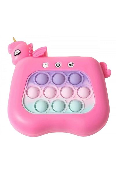 Flippy Interactive Console Toy, 120 Levels, Sounds And Lights, 13.5x5.5x12.5 Cm, ​​Unicorn Fuchsia