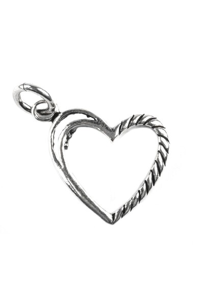 Flippy Pandantiv Inima Contur, Argint 925, 2.7 x 1.5 cm,Jolie