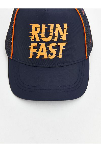 LC Waikiki Text Printed Mesh Detailed Boy's Cap Hat