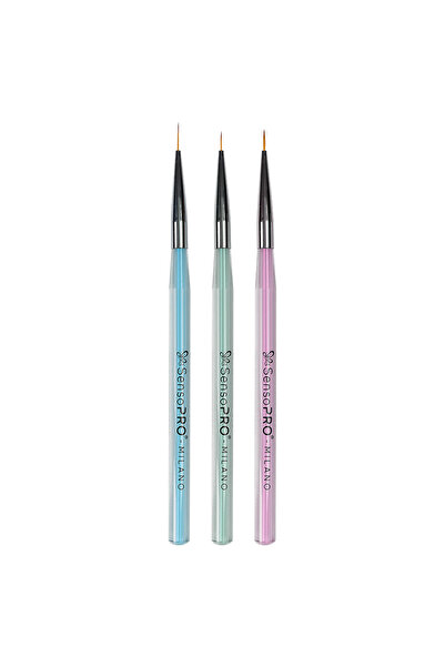 SensoPRO Milano Σετ 3 πινέλων μανικιούρ Super Lines