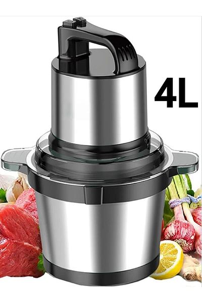 SOKANY 4L Stainless Steel Electric Food Chopper & Meat Grinder – 800W Heavy Duty for Veg & Baby Food