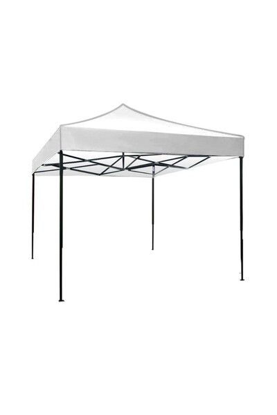 Flippy Foldable Event Tent, Metal Frame for Yard and Garden, Side Walls, 300 x 450 cm, White