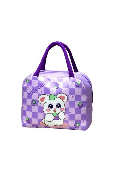 OEM Insulated Bag for Children, 23x13x19 cm, Bunny Print Pattern, Made of Foil