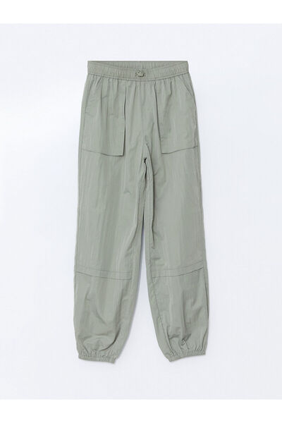 LC Waikiki Basic Girl's Jogger Trousers with Elastic Waist