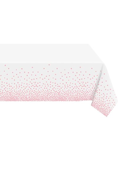 Flippy Tablecloth, Flippy, PEVA, Polka Dot Print, 137 x 274 cm, Waterproof, Rose Gold