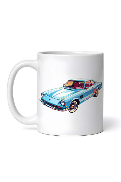 OEM Cană albă personalizată, Mașină de epocă, INOVATIX®. 330ml