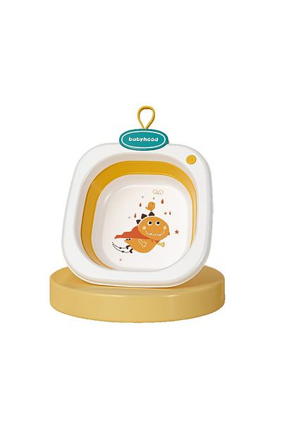 Flippy Chiuvetă pliabilă, model animat, fabricată din PP+TPE, 32x29x10 cm, galbenă
