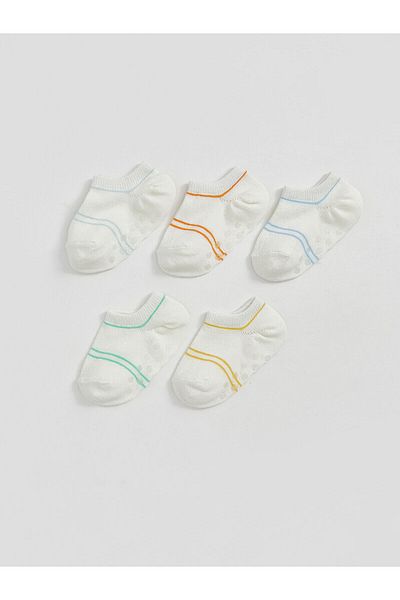 LC Waikiki Striped Baby Boy Booties Socks Pack of 5