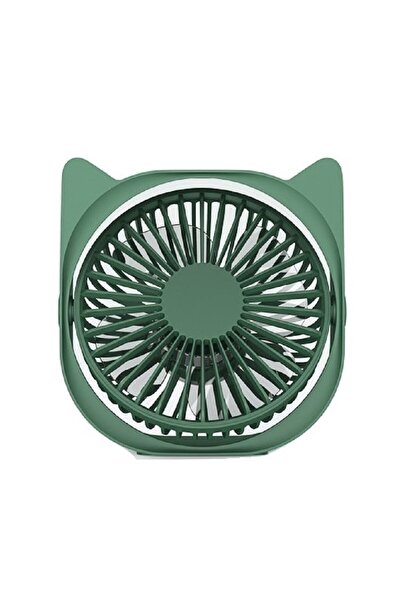 Flippy Mini desk fan with usb, Flippy, 360 degree rotation, 3 speeds, 13.5 x 12.8 cm, Green
