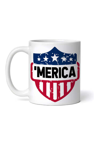 OEM Εξατομικευμένη Λευκή Κούπα, Μονόγραμμα Merica, Inovatix®. 330ml