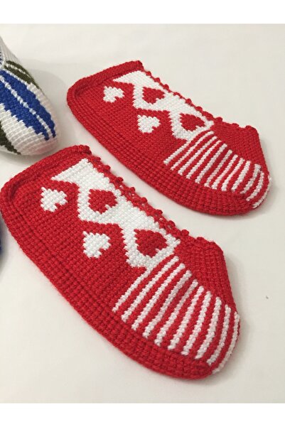 PİNA HEDİYELİK AKSESUAR EL ÖRGÜSÜ PATİK 2 ÇİFT TUNUS İŞİ PATİK ÇEYİZLİK PATİK EL İŞİ PATİK HEDİYELİK PATİK