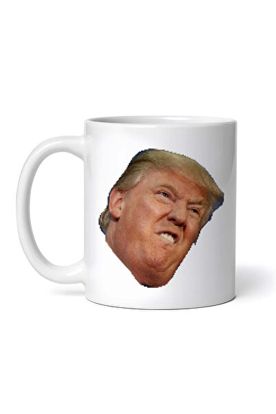 OEM Εξατομικευμένη Λευκή Κούπα, Θυμωμένος Ντόναλντ Τραμπ Meme, Inovatix®. 330ml