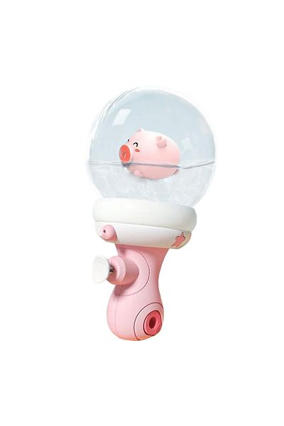 Flippy Water Blaster For Kids, Multifunctional, 300ml, Piglet Model, 9x9x17 Cm, Plastic, Pink