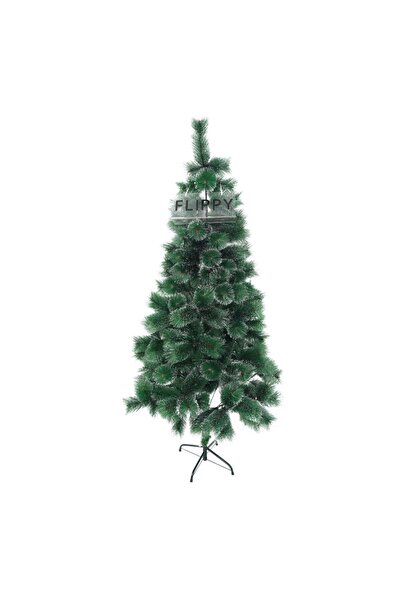 Flippy Artificial Christmas tree, pine type, snow-frosted, for indoor/outdoor, height 210 cm, Flippy, green