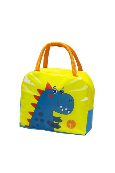 OEM Insulated Bag for Kids, 23x13x19 cm, Dinosaur Print Pattern, Foil