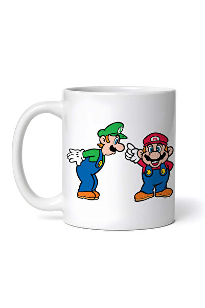 OEM Cană albă personalizată, Mario și Luigi, INOVATIX®. 330 ml